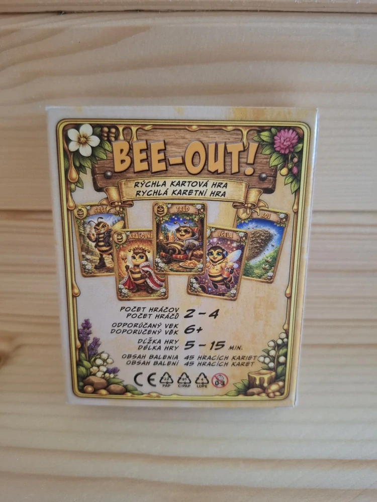 BEE-OUT! – včelárska kartová hra pre deti a dospelých