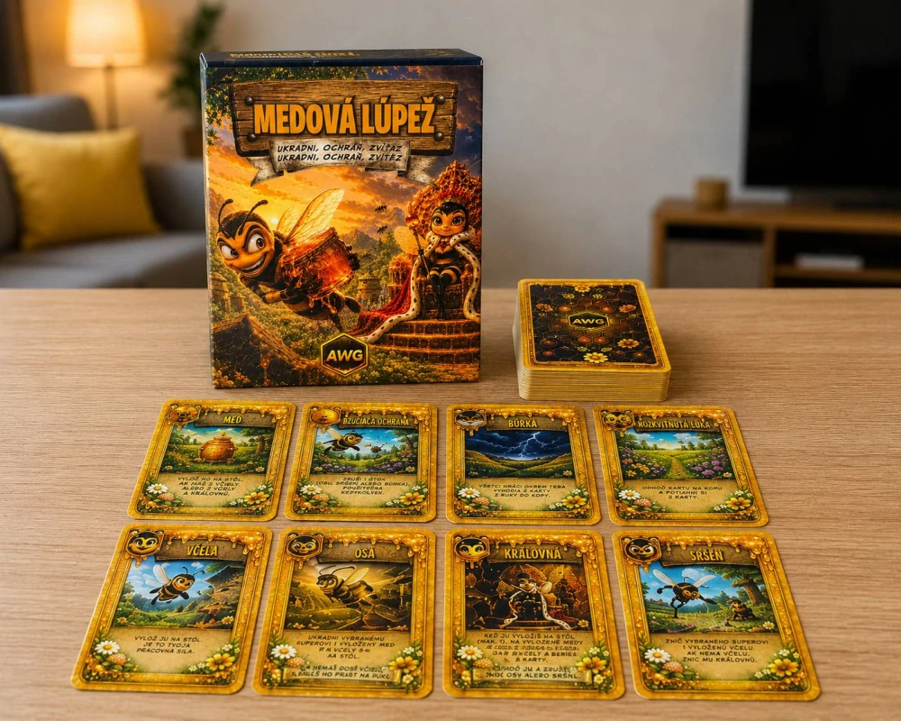 Medová lúpež – originálna kartová hra zo sveta včiel