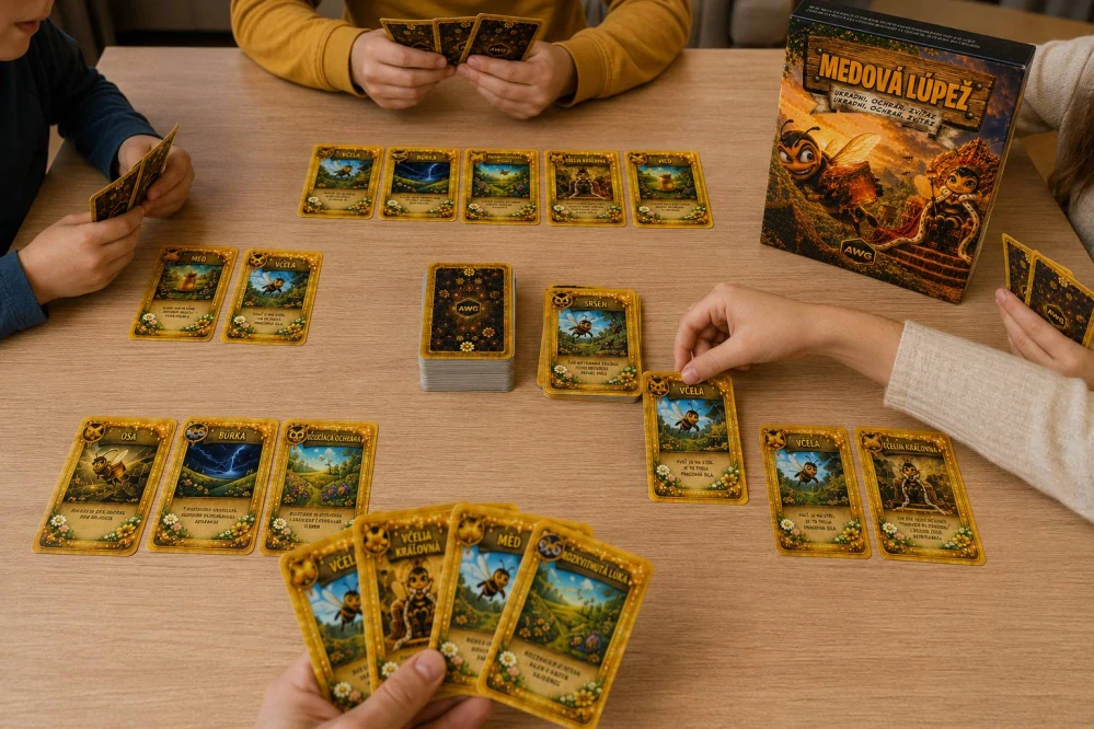 Medová lúpež – originálna kartová hra zo sveta včiel